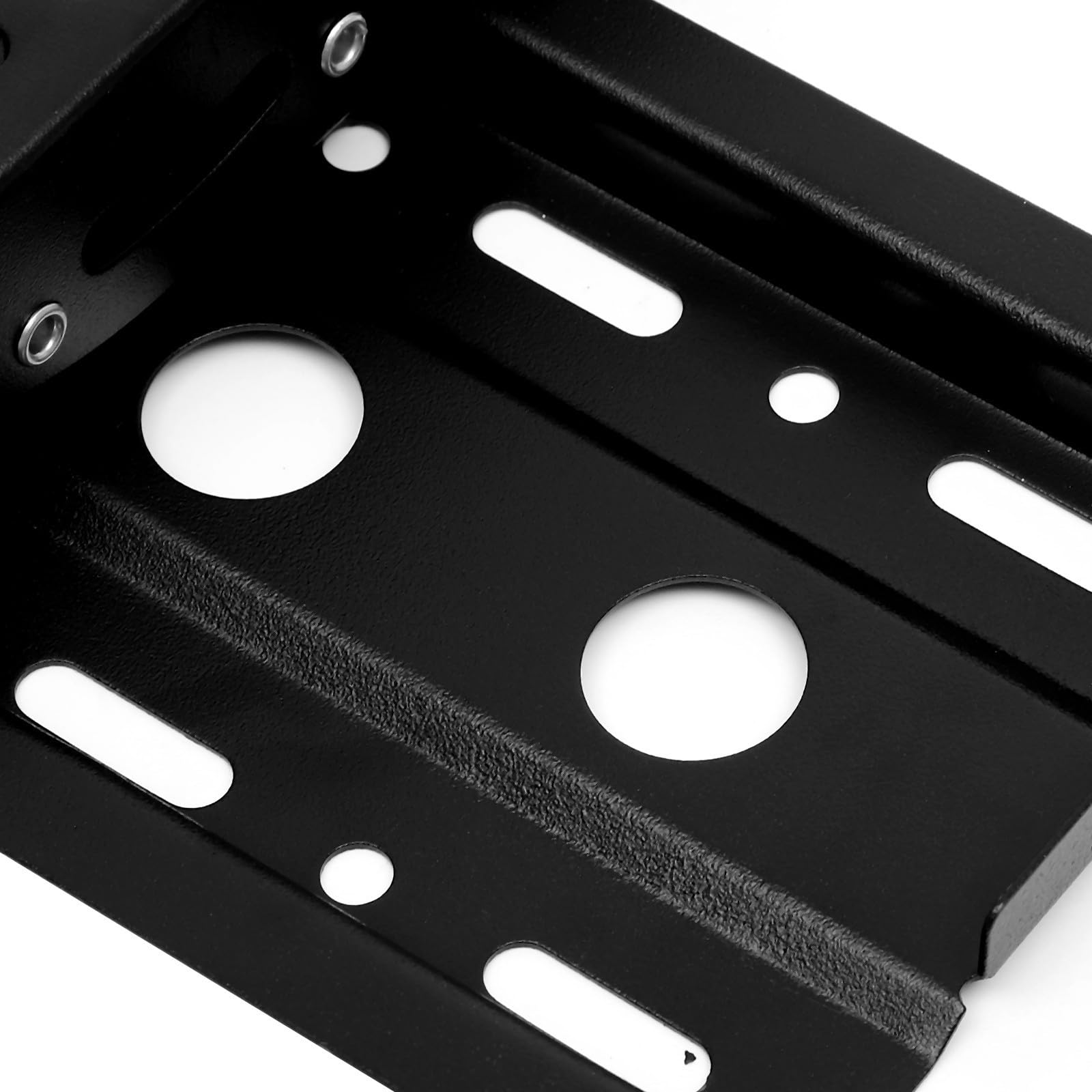 Supporto Tv da Parete Regolabile in Acciaio Nero per Televisori Piatti o Curvi Alta Sicurezza per Soggiorno e Camera da Letto