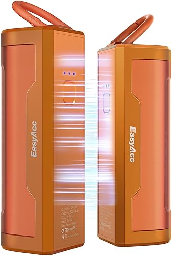 Miniatura 10 de EasyAcc Hand Warmers Rechargeable 2 Pack, 10000mAh Magnetic Hand Warmers, 18Hrs Long Heating, with Camping Hook, Pocket Size, Gifts for Christmas,