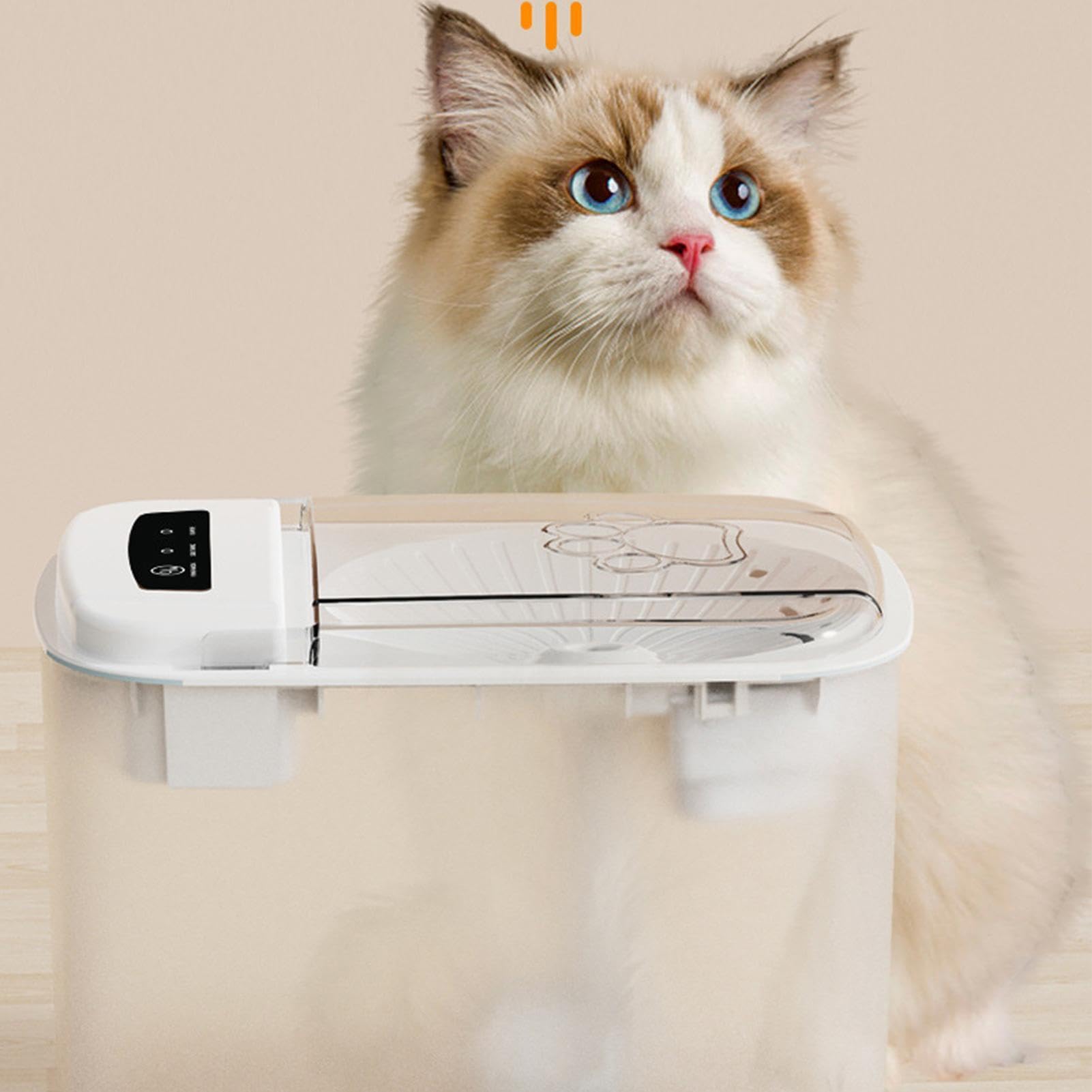 Gatti Erogatore d'acqua da 3 litri | animali domestici con coperchio a sensore di apertura automatica Per casa, cucina, soggiorno, appartamento e area di