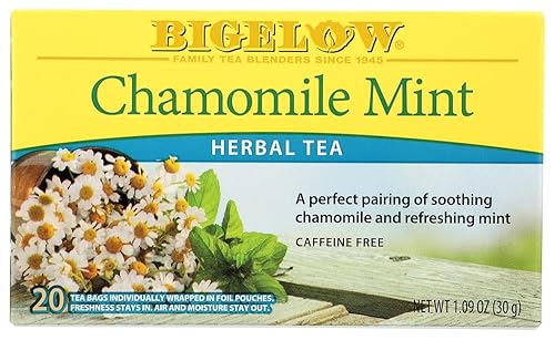 Bigelow Tea Té de Hierbas Sin Cafeína Manzanilla Menta - 20 Bolsas de Té2