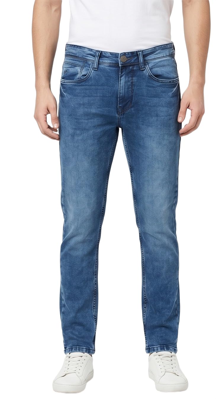 Men’s Stretchable Slim Fit Denim Jeans | Premium Washed Casual Jeans for Men | Comfortable Regular Wear Denim | Stylish Men’s Fashion Trousers-picture-36