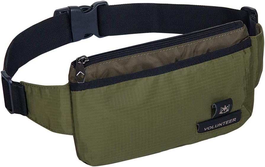 Sport Fanny Pack, Men Women Running Waist Pack Bag, Lightweight Bum Bag, Jogging Cycling Hiking Traveling(211 black)