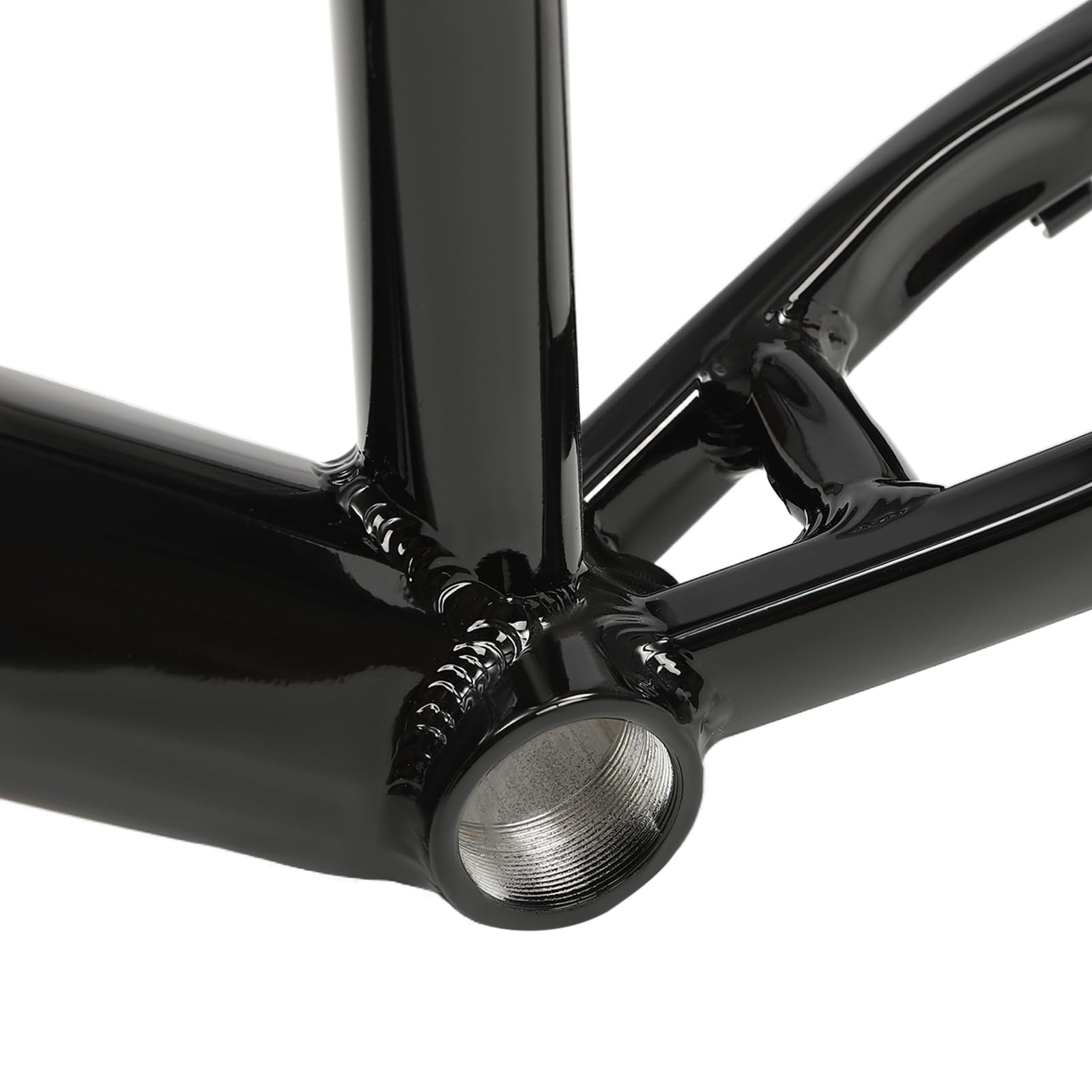 Rama roweru górskiego, aluminiowa rama ze stopu metalu, rama męska, MTB, rama aluminiowa, uczucie wewnętrzne, dla kobiet, trwała, offroad, sport, hardtail, czarna, do rowerów 26", 66 cm, maks.