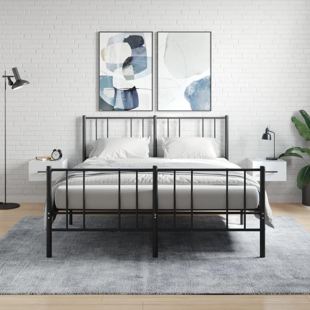 Comodino sospeso in legno con vano portaoggetti, montaggio a parete per camera da letto, ripiano decorativo