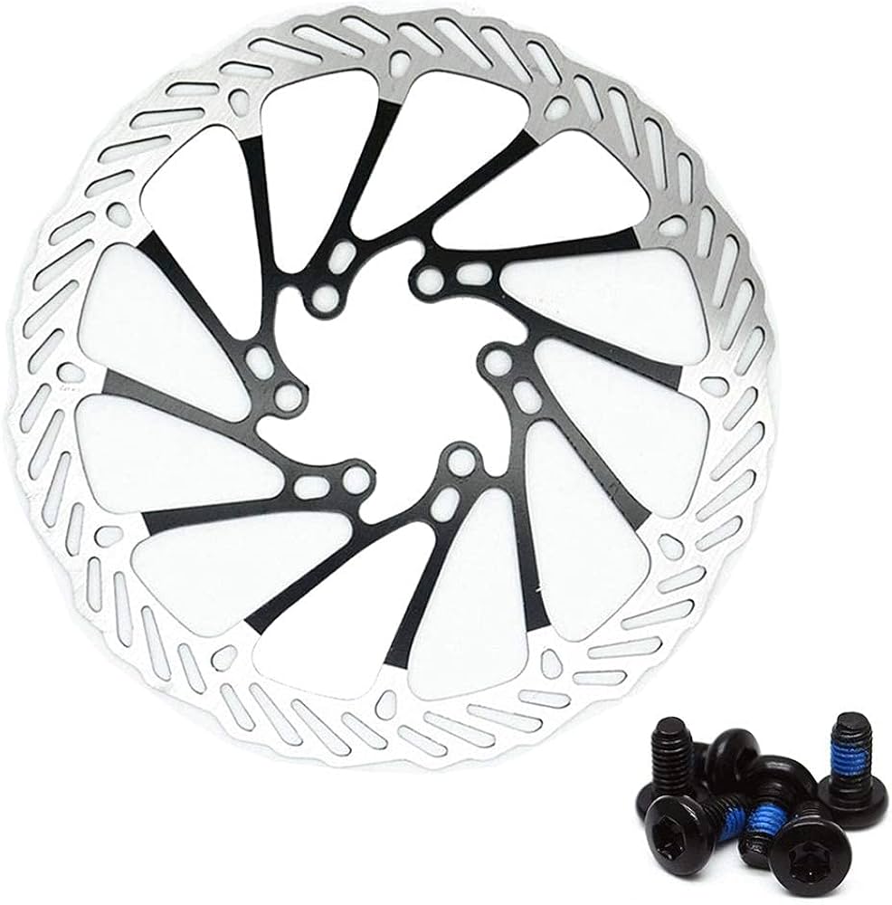 Besttoolifes Rotor De Frein à Disque VTT 160/180/200 Mm – Acier Inox, 6 Boulons Inclus, Compatible Alivio/Deore