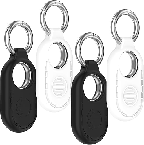 Miimall Paquete de 4 fundas de silicona compatibles con Samsung Galaxy SmartTag2, antiarañazos, a prueba de golpes, suave al tacto, funda protectora