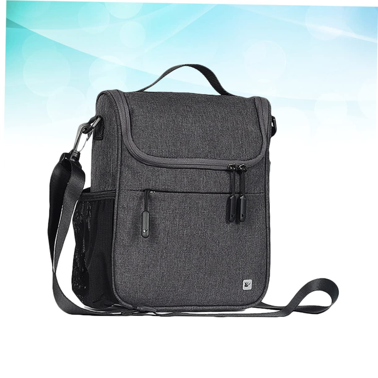 Happyyami Fahrradlenkertasche 5l Große Lenkertasche aus Polyester | Abnehmbare Fronttasche mit Druckverschlüssen, Multifunktionales Design, für Fahrrad und Elektroauto Zufälliger Stil