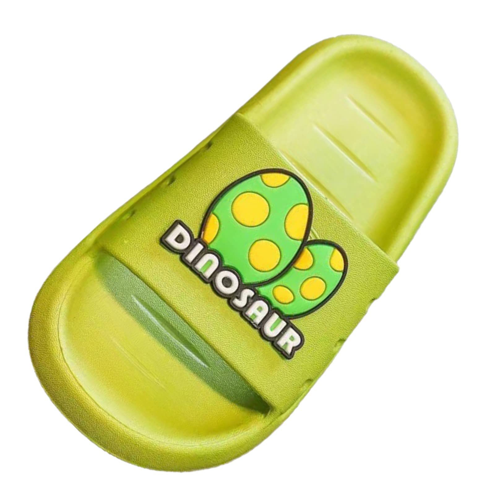 Children Summer Home Outside The Bathroom Wear Anti Soft Bottom Cartoon Cute Boys And Girls Baby Slip on Boot Slippers (Green, 8 Toddler)