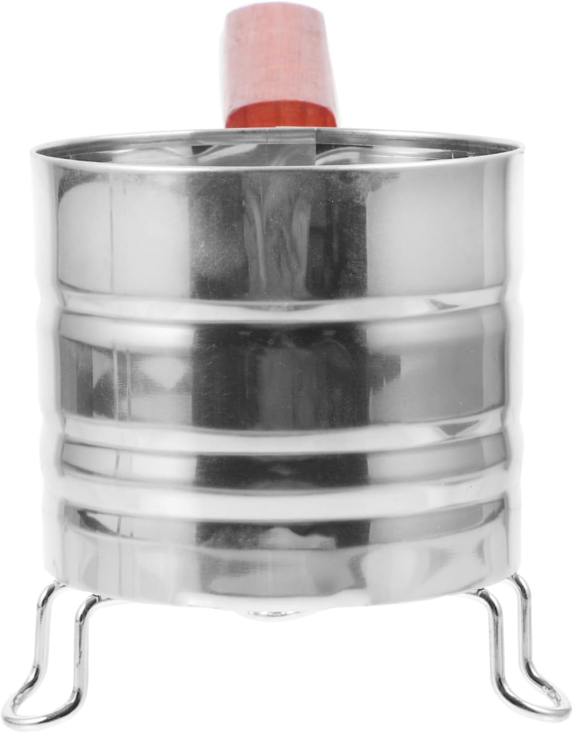 BBQ Carbon Barrel Outdoor Chimney Starter Ignition Supply Charcoal Bucket Charcoal Ignition Bucket Portable Chimney Starter Tools Grill Chimney BBQ Tool Stainless Steel Gray Bucket, Silver
