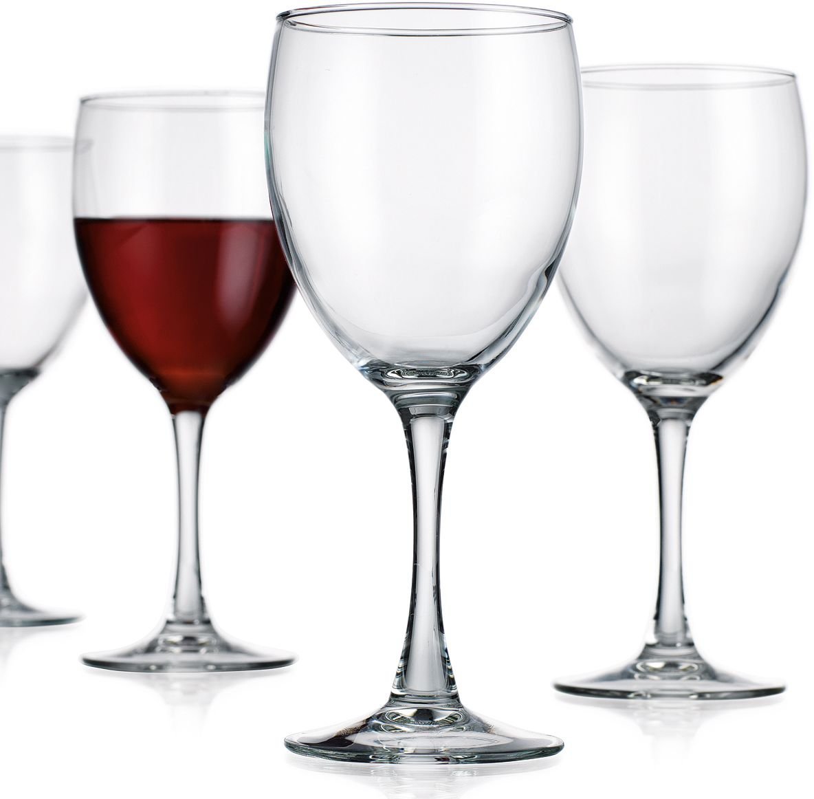 Amazon.com | Circleware Vine Wine Glasses, Set of 4, 11 oz., Clear: Wine  Glasses