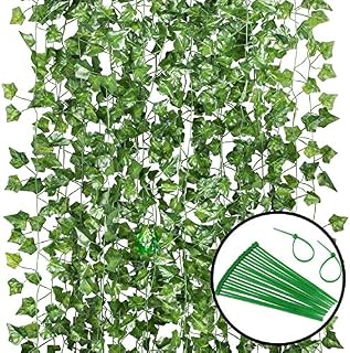 GPARK 12Pack / Each 82 inch , Artificial Ivy Garland Fake Plants
