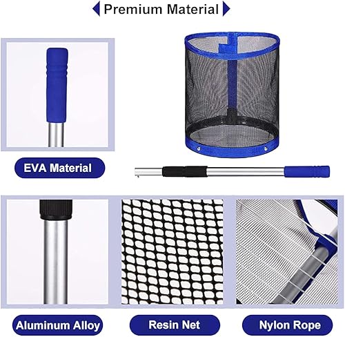 Miniatura 4 de TNZMART Recogedor de pelotas de ping pong ajustable, recuperador de tenis de mesa portátil, colector de bolas múltiple para recolección y
