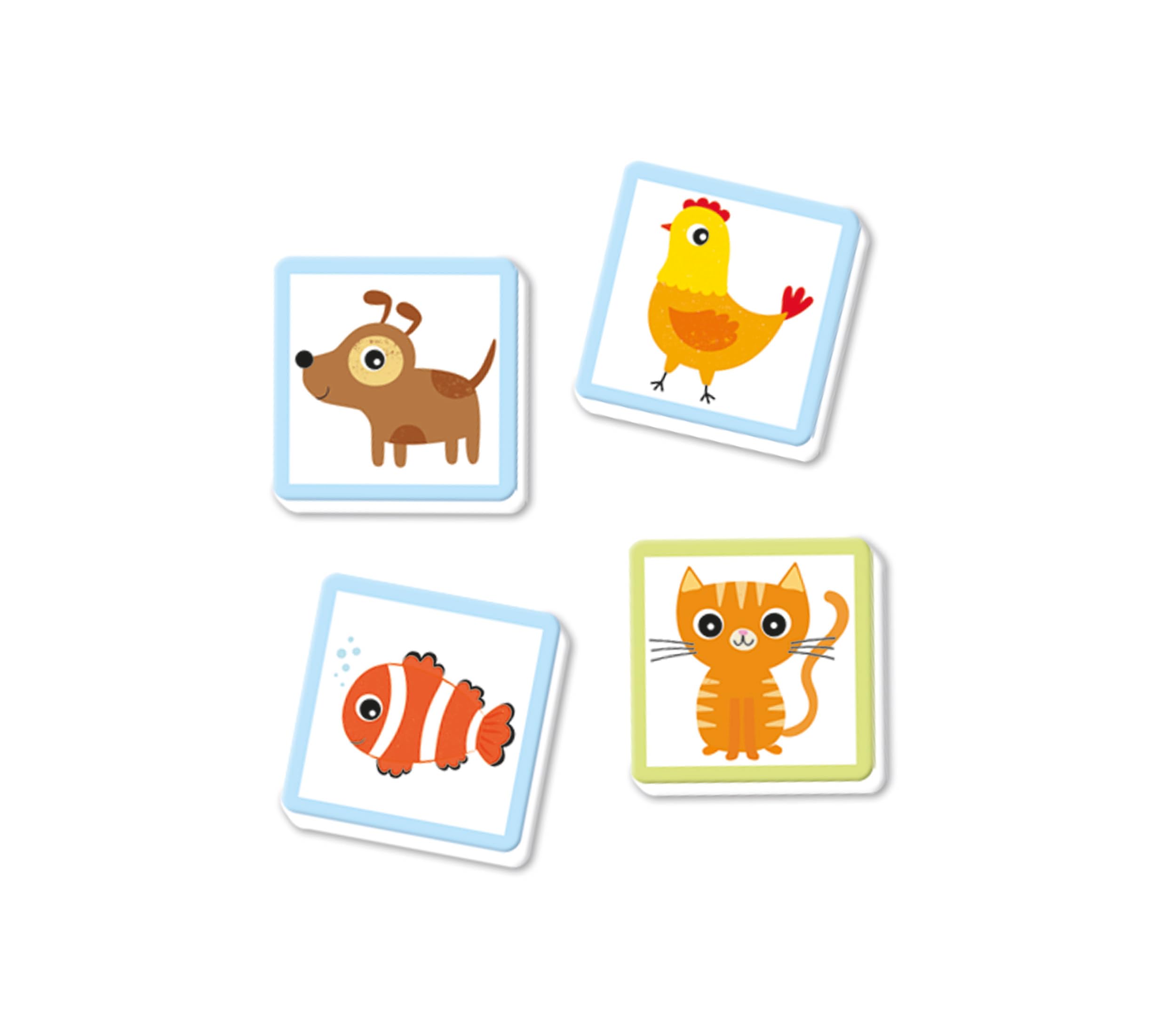 Clementoni Sapientino - Tombola degli Animali, Gioco Educativo 4-6 Anni con 60 Tessere Illustrate, Flashcards per Stimolare Osservazione e Memoria, Made in Italy, Lingua Italiana, 16842