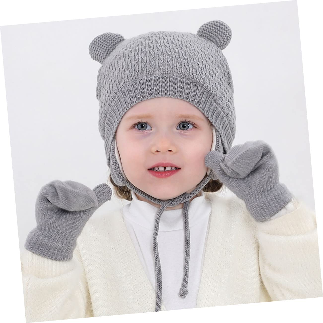 LIFKOME 3 Set Di Cappelli Guanti Sciarpe E Cappellini Per Bambini Adorabili Cappelli Caldi Per Neonati