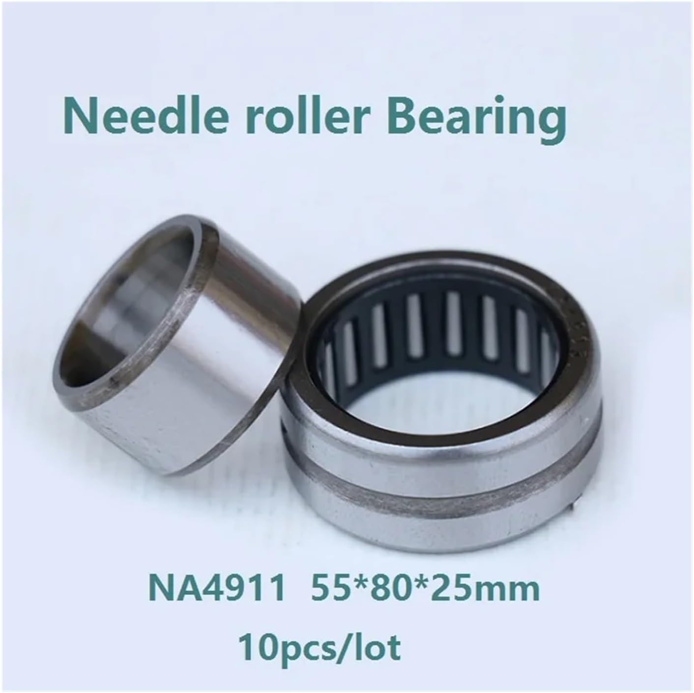 10pcs/lot NA4911 55 * 80 * 25mm Inner Ring Needle Roller Bearings Heavy Duty Needle Roller Bearing 55×80×25mm