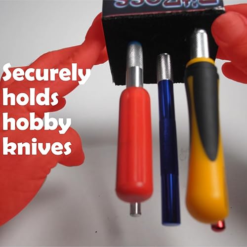 Miniatura 7 de Soporte organizador de cuchillos Hobby para Xacto, cuchillos de precisión y bisturíes