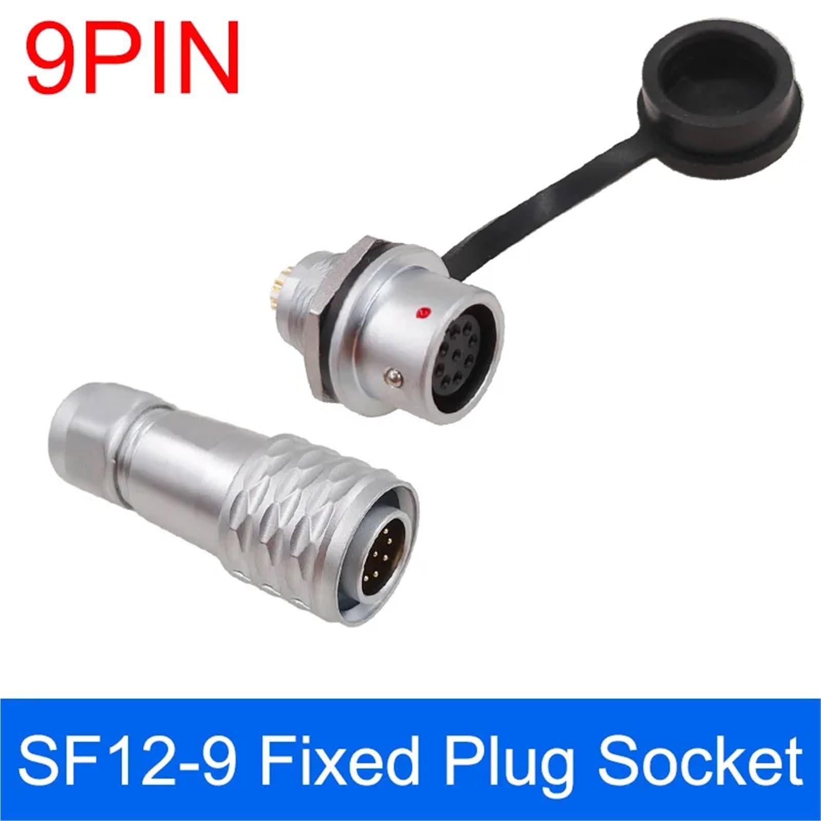 Złącze SF12 2 3 4 5 6 7 9 pin metalowe męskie żeńskie wtyczki zasilające sprzęt 1 sztuk (SF12-9 panel montaż)