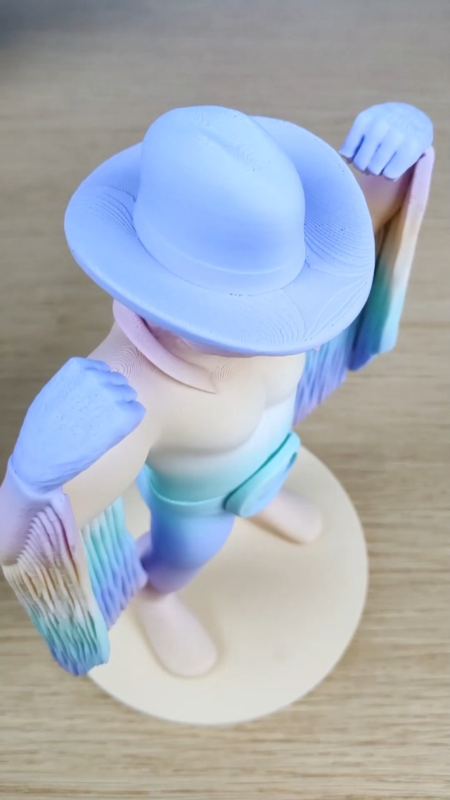 Image of ZIRO PLA Filament 1.75mm, Matte Multicolor 3D Printer Filament, Color Gradient Change PLA, Fast Color Change by Length, Fit Most FDM Printers, Dimensional Accuracy + /-0.03mm,1KG Pastel Spectrum