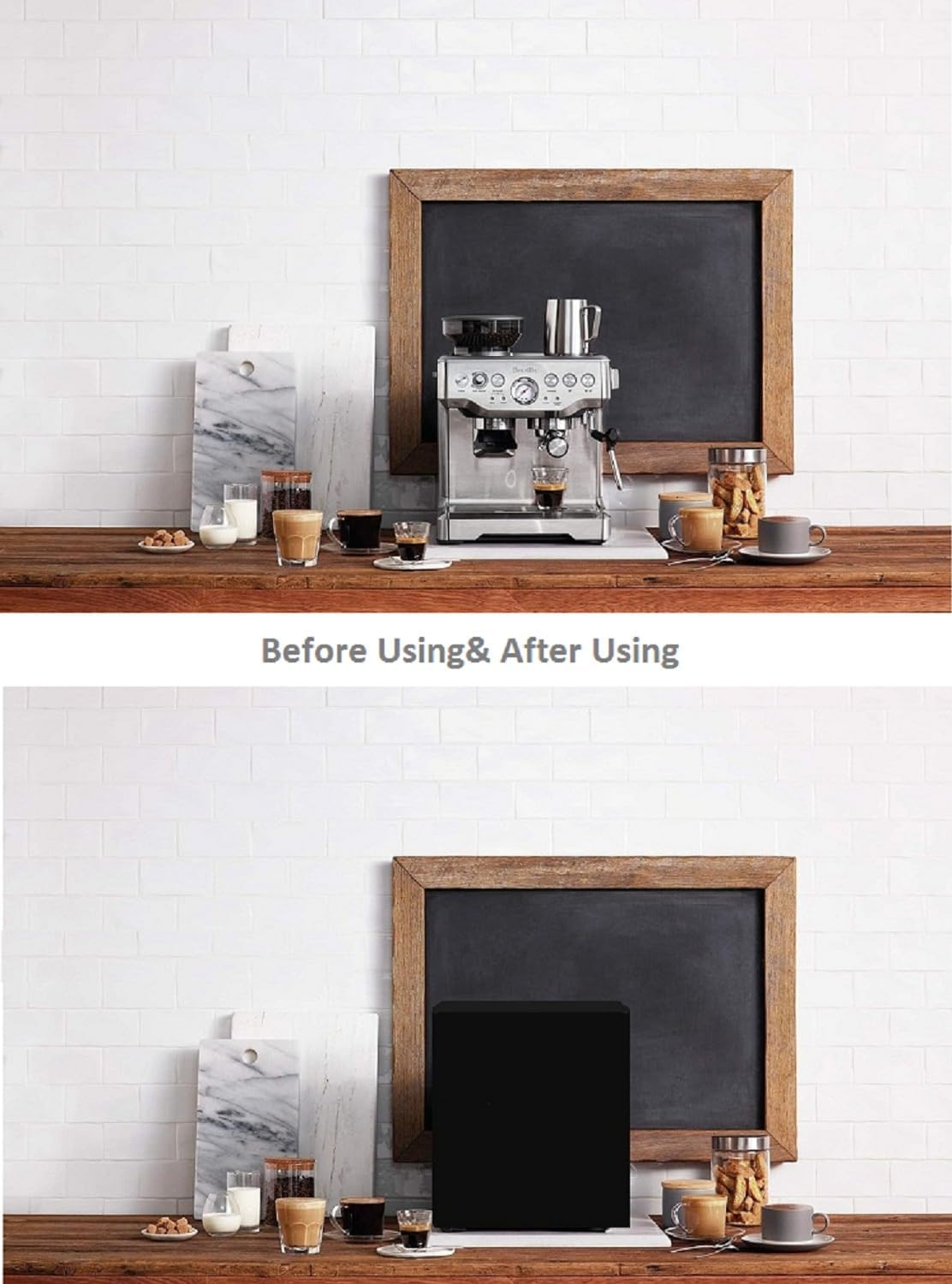 AF-WAN Espresso Machine Dust Cover Waterproof, Compatible With Breville Barista Express & Pro Espresso Machines, BES870XL/BES880BSS