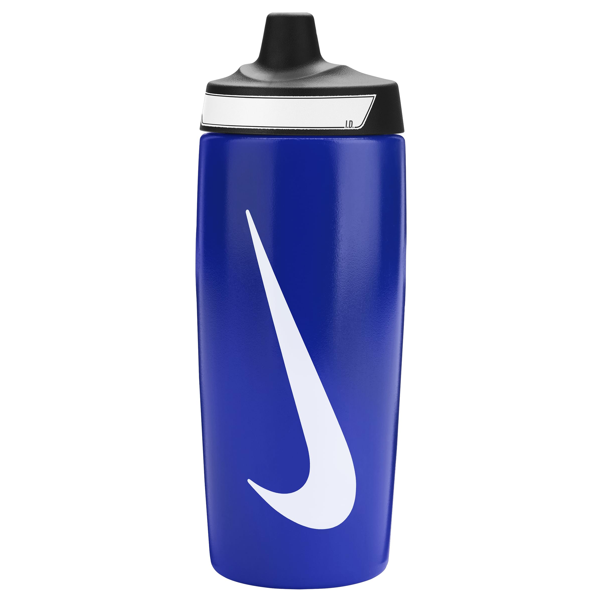 Nike Refuel Bottle Grip 18oz 532ml Water Bottle Sports Bottle Training Fitness Non-Slip Grip, Game Royal/Black/White