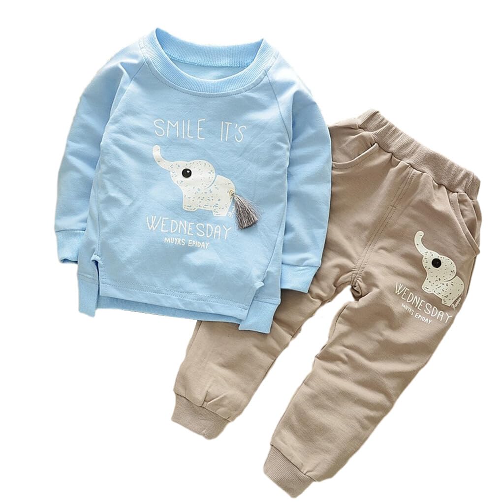 Frühling Herbst Kinder Kleidung Casual Stil Jungen Outfits Baby Kleidung Set Langarm Tops Hosen Pullover Zwei Stücke