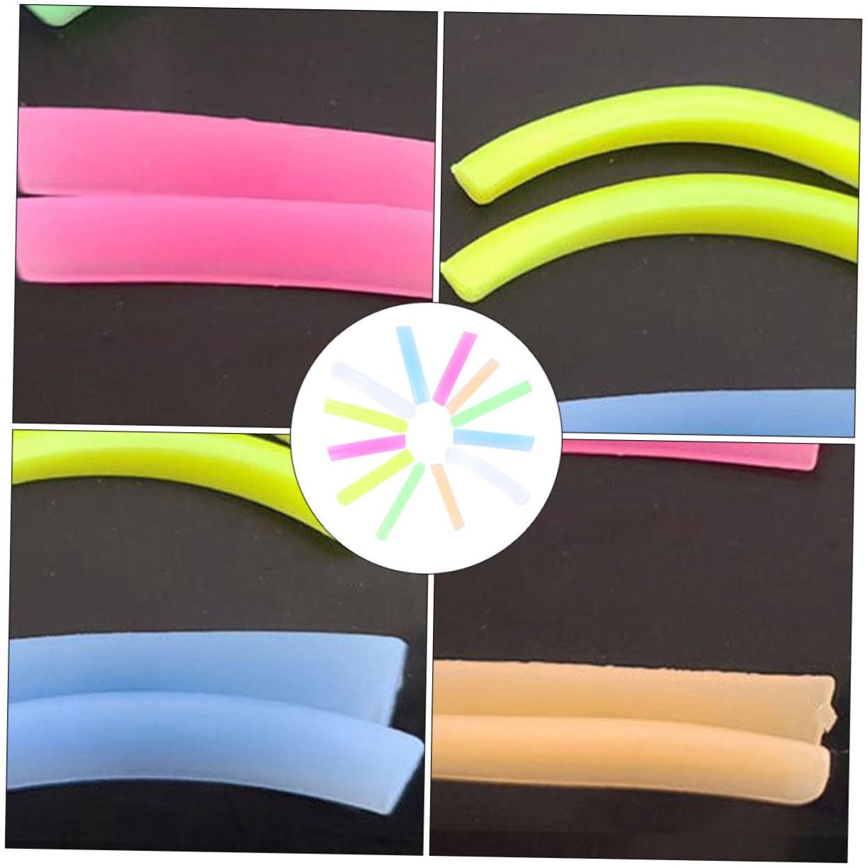 Beavorty 72 Pares De Silicona Para Pestañas De Extensión De Pestañas Almohadillas De Silicona Para Levantar Pestañas Ferramentas Rizado Almohadilla De Planchar Gel De Sílice