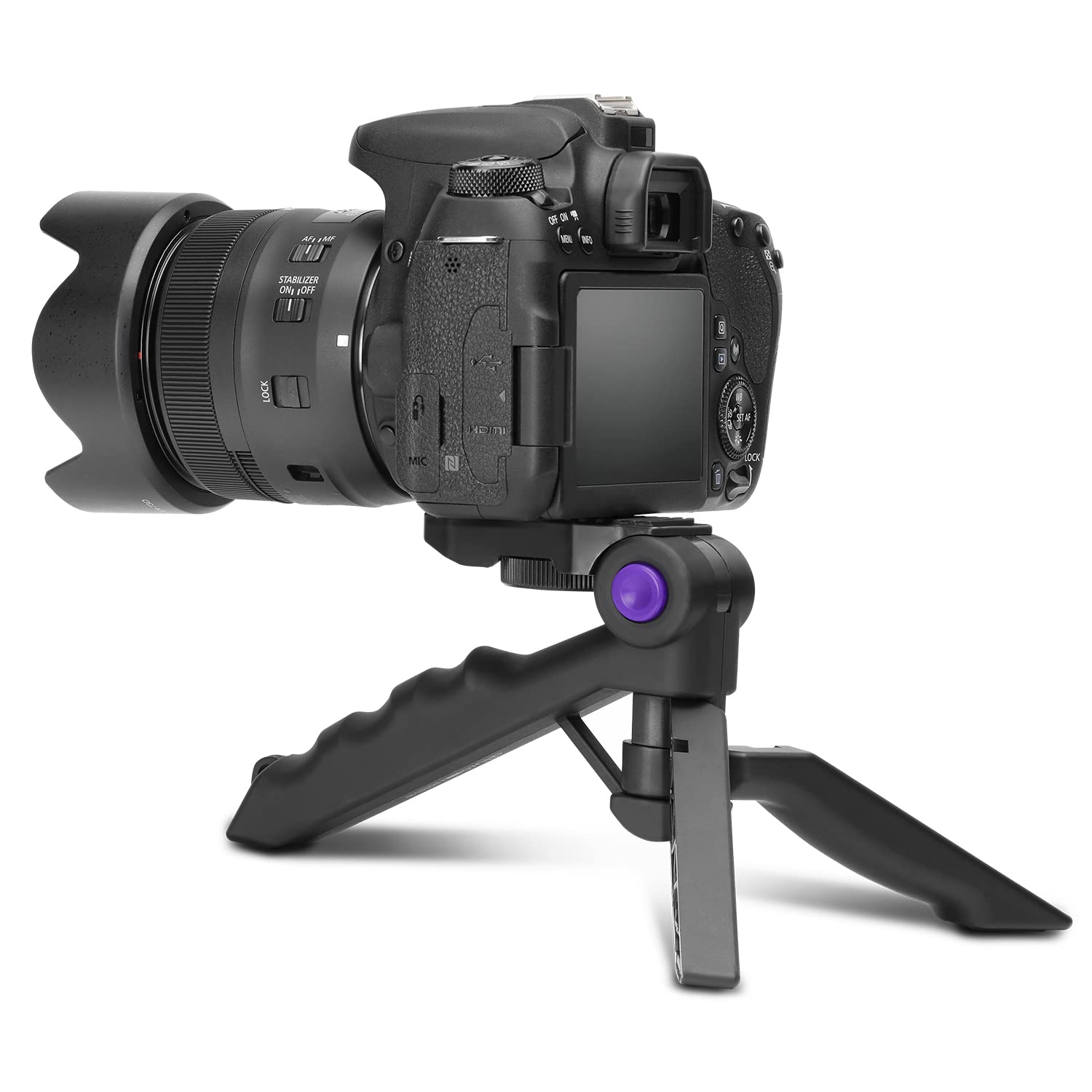 Support Stabilisateur En L Pour Appareil Photo – Poignée Latérale Avec Griffe Froide, Compatible Arca