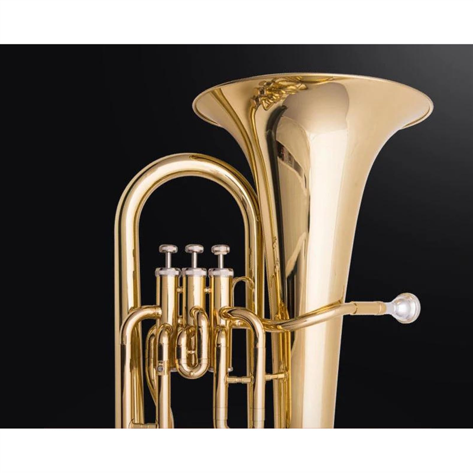 Professionelles, Vergoldetes B-B-Euphonium-Horninstrument Mit 3 Tasten Und Zubehör Aus Messing Euphonium für Anfänger