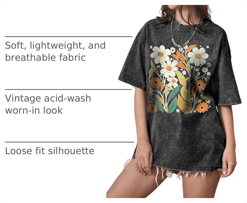 Women's Short Sleeve Oversized Tops - image 4
