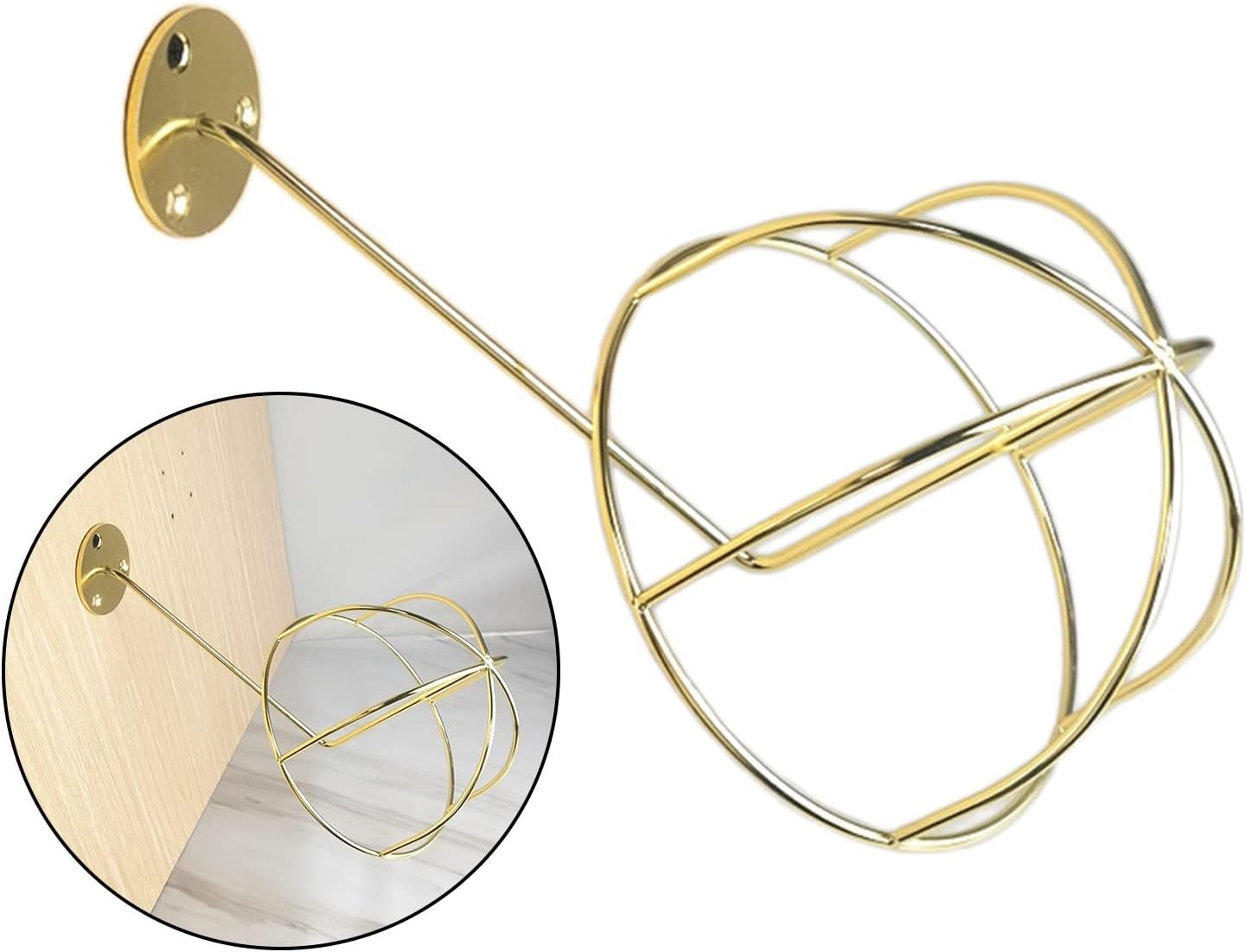 Hat Racks Display Rack On The Wall Hat Rack Screw Display Rack Bicycle Motorcycle Helmet Display Rack Basketball Shoes Display Rack(Black)