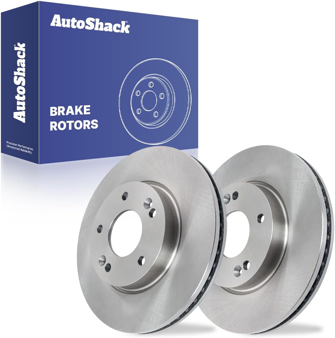 AutoShack Front Vented Brake Rotors 2-PC Set Replacement for 2011-2020 Hyundai Elantra 2014-2022 Kia Soul 2014-2022 Kia Forte 2018-2023 Hyundai Kona 11.02" (280 mm)