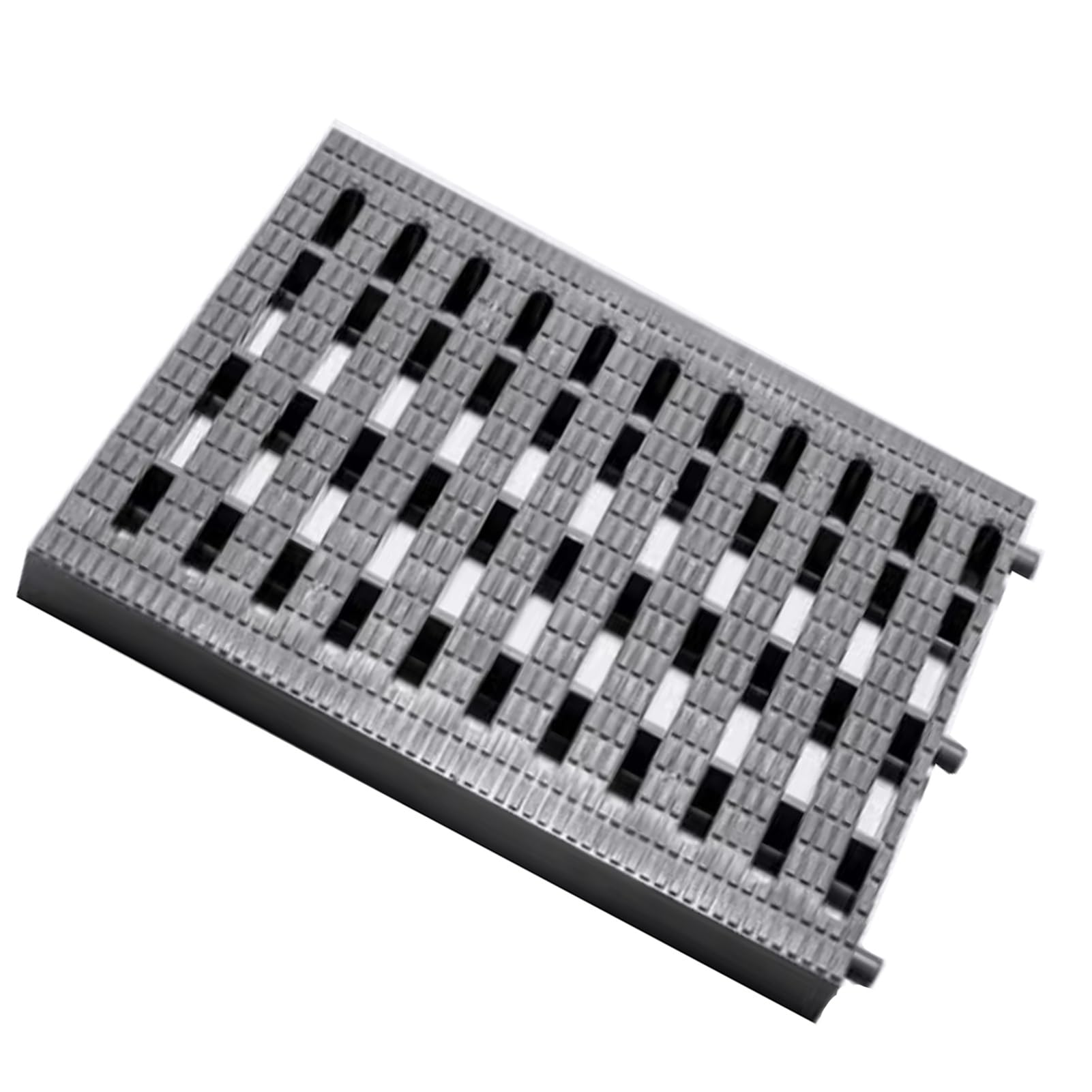 Rejilla Desague Jardin Rejillas de Drenaje de Plástico Polimérico para Parques y Patios, Filtros de Drenaje de Zanja Antideslizantes, Placas de Rejilla de Drenaje de Alcantarillado de 10 X 8 Pulgadas(