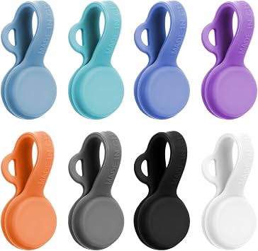 Magnetic Cable Ties, 8PCS Silicone Magnetic Cable Ties & Clips Cord Organizer Reusable Cord Twist Ties, USB Magnet Strap Ties for Wire Organizing Bookmark Whiteboard Fridge Magnets Storage