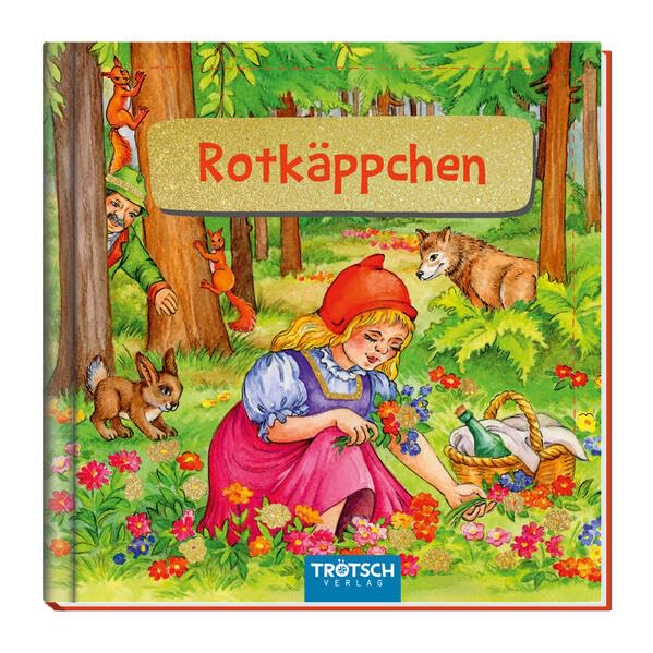 TRÖTSCH - Mein klitzekleines Kinderbuch 'Rotkäppchen' | Handliches Märchenbuch über Rotkäppchen: Bilderbuch mit liebevollen Illustrationen und detailreichen Szenen | Ab 3 Jahren
