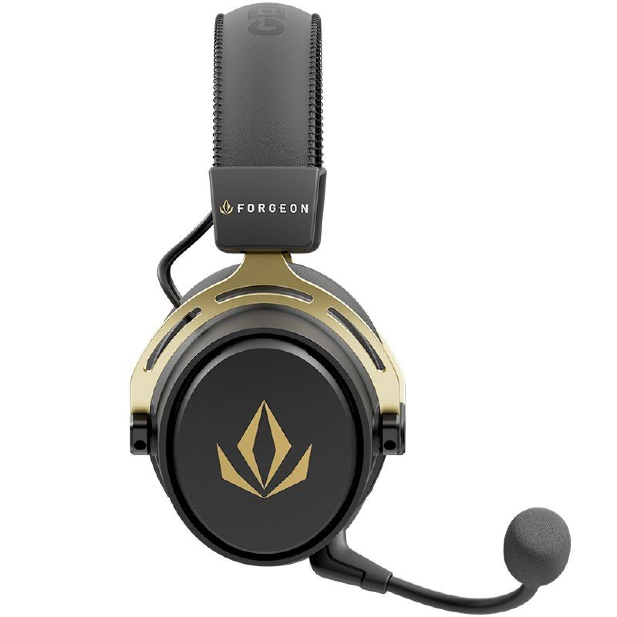 Forgeon Auriculares Gaming Inalámbricos General para PC, PS5, PS4, Xbox y Switch, Sonido Envolvente, Micrófono Extraíble, Batería de Larga Duración, Diseño Ergonómico, Negro