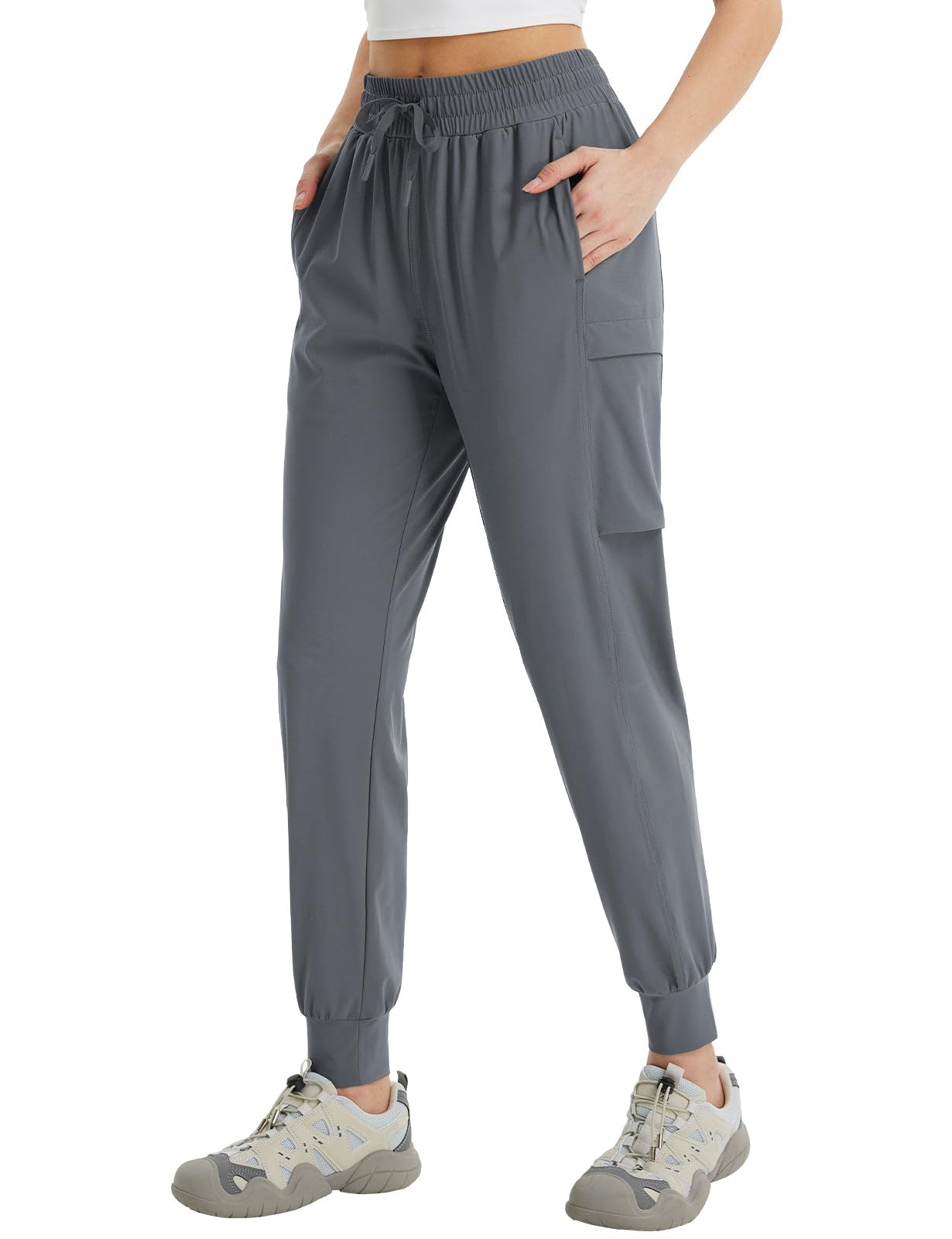 baleaf Women's Cargo Joggers Hiking Pants with Pockets Lightweight Jogger Quick Dry Sweatpants