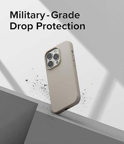 Miniatura 8 de Ringke Funda de silicona compatible con iPhone 14 Pro Max de 6.7 pulgadas, de alta calidad, suave, delgada, ligera, a prueba de golpes, color piedra