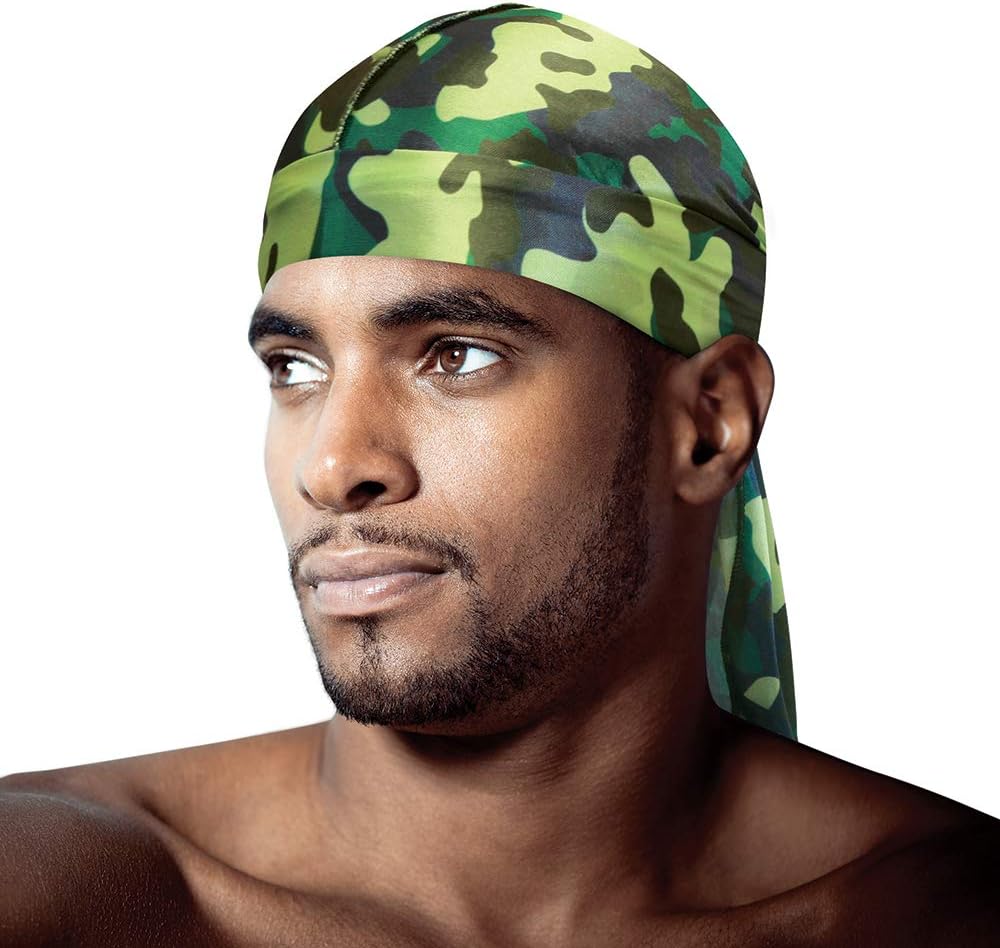 Silky Durag Royal Silky Collection Ultra Stretch Army Camo