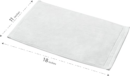 Miniatura 6 de Toallas con monograma, regalo personalizado, 11 x 18 pulgadas, juego de 2 toallas bordadas negras, extra absorbentes, 100% algodón, acabado de