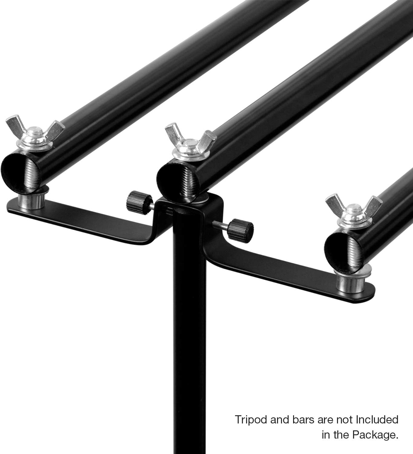 LimoStudio 2-Piece Set, Triple Crossbar Mount, Photo Studio Backdrop Support 3 Cross Bar Mounting Hardware, Wide Compatibility, AGG1258