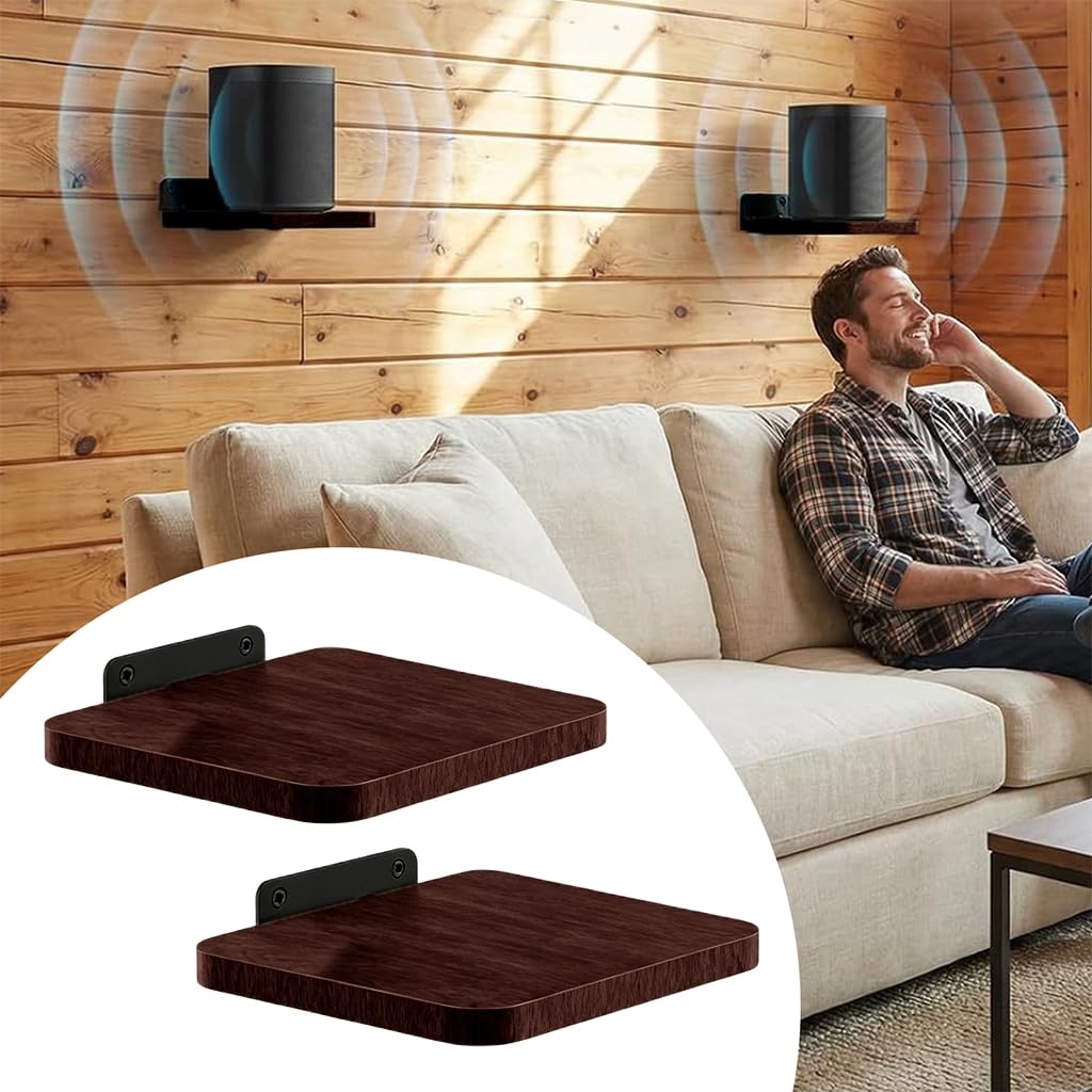 Soporte de pared de barra de sonido de madera de alta calidad para múltiples marcas