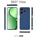 Pikkme Back Cover Camera Protection Shockproof Soft Matte Silicone Back Case for Realme C63 4G (Blue) gallery image