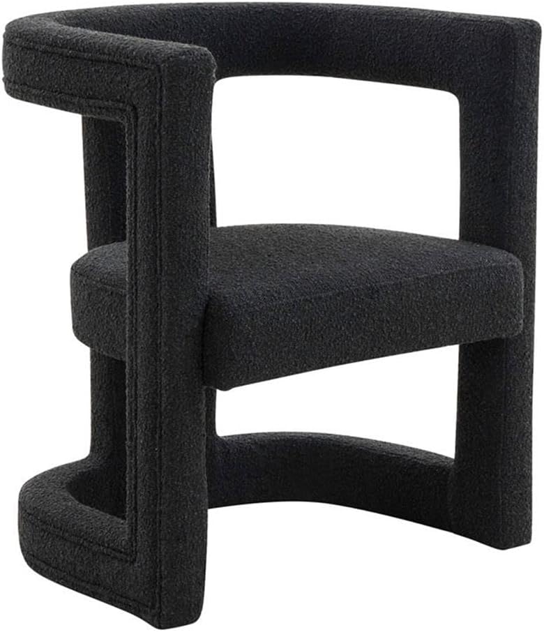 Tov Furniture Ada Black Accent Chair (Polyester & Polyester Blend)