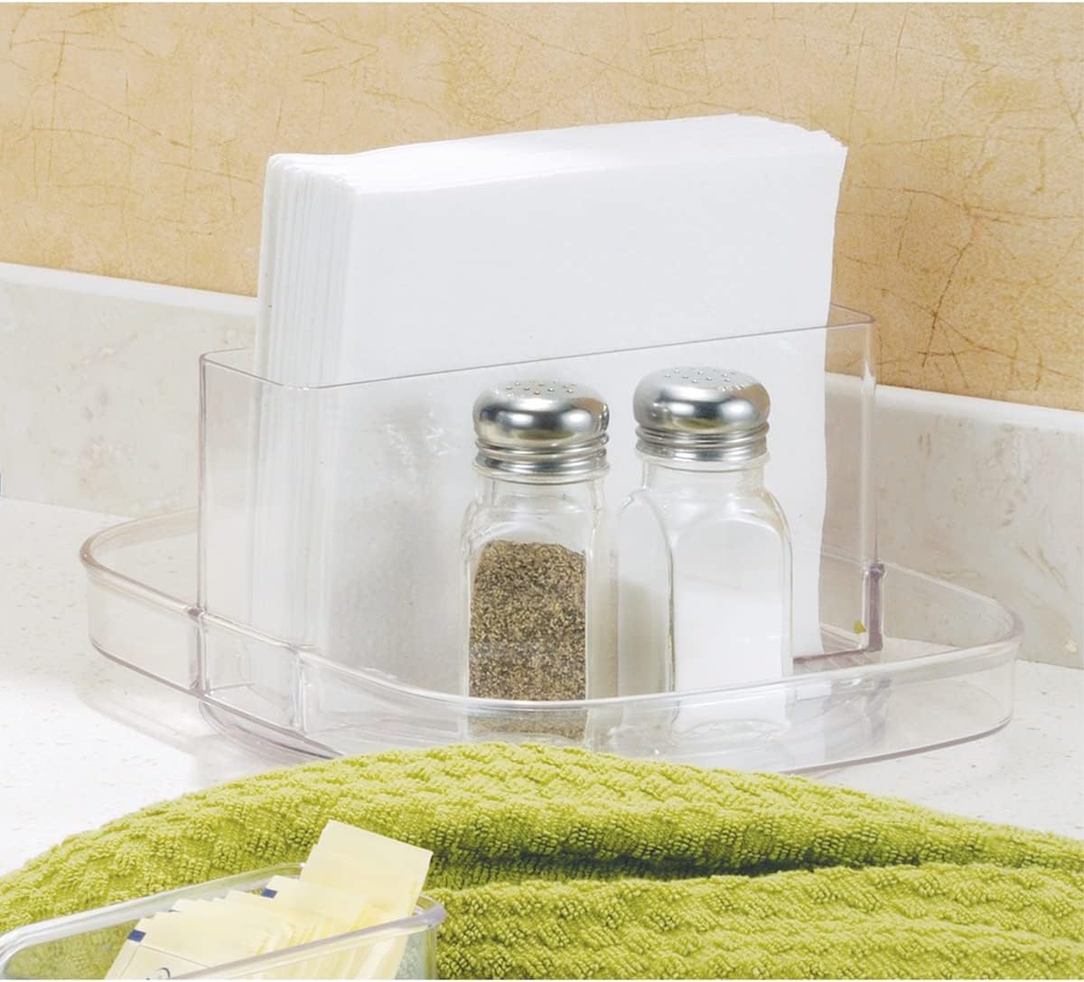 Clear Plastic Napkin and Condiment Spinner