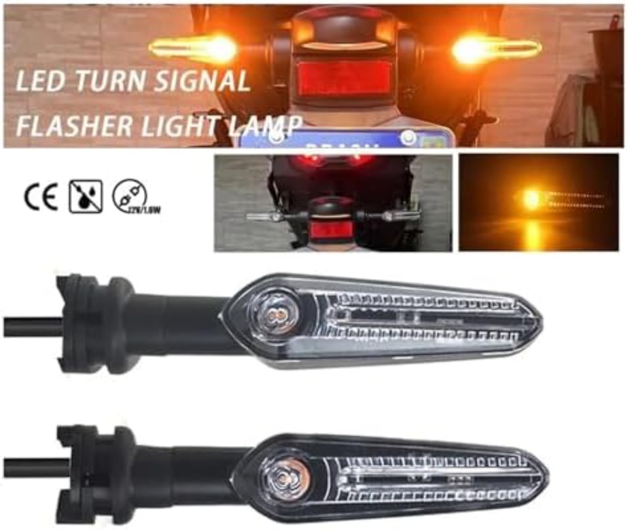 Mini uniwersalne wskaźniki Dla Yamaha FZ-10 2016-2023 Kierunkowskazy motocyklowe LED migające na motocyklu