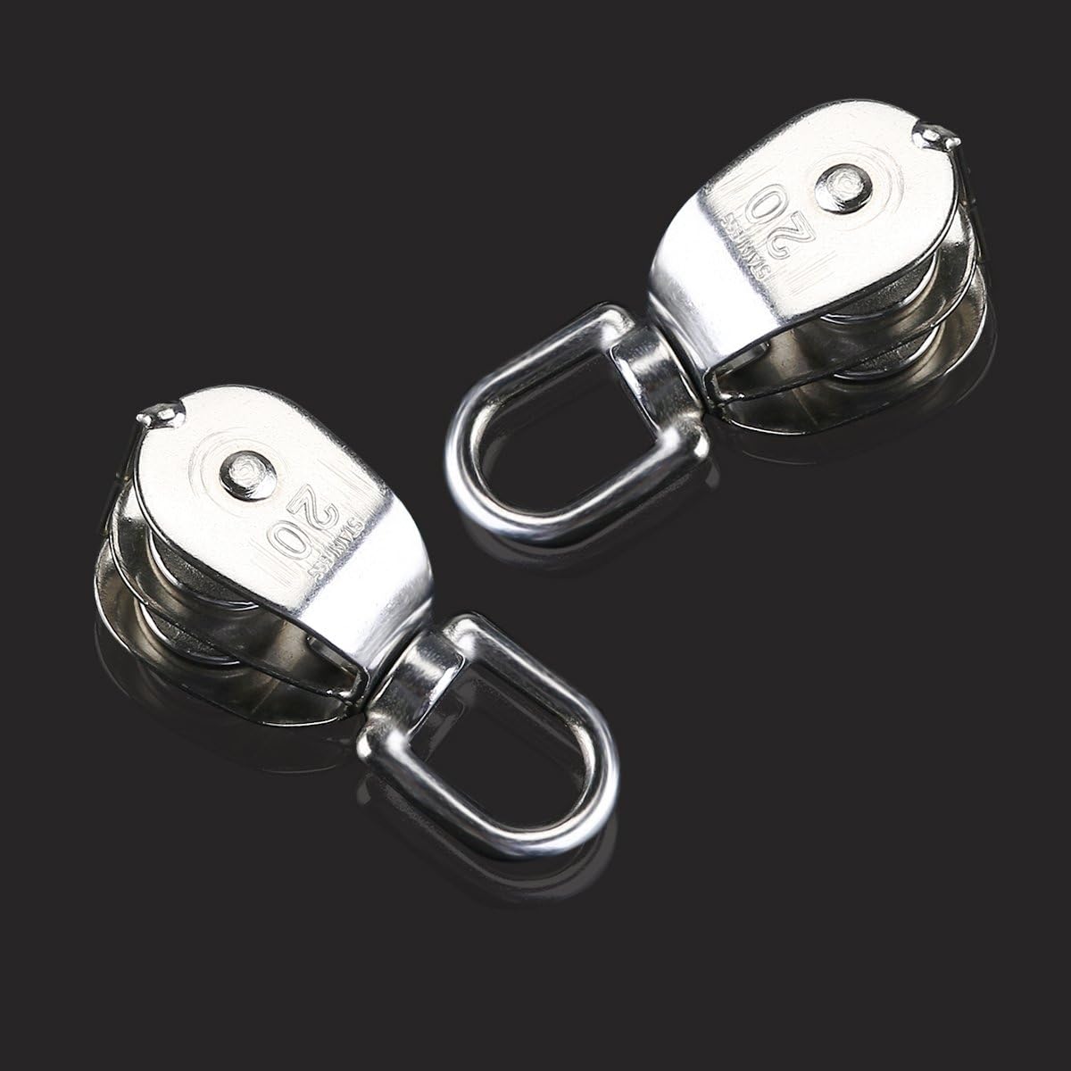 Best Deal Product WINOMO Double Pulley Block 2pcs Stainless Steel 304 Double Swivel Pulley Block Amazon Crazy 🔥 Deals WINOMO Double Pulley Block 2pcs Stainless Steel 304 Double Swivel Pulley Block