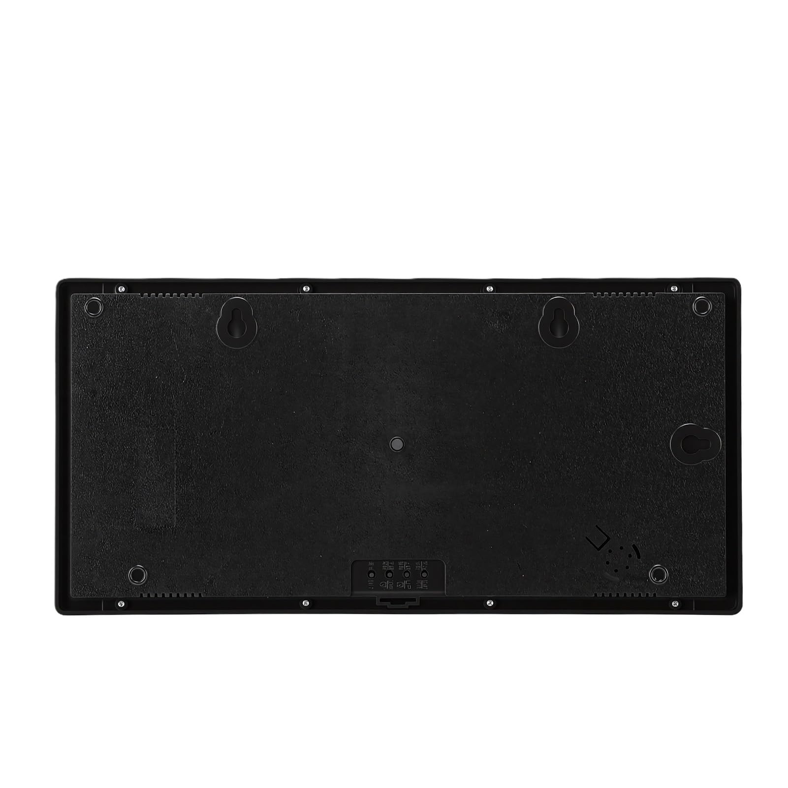 Qcwwy Orologio da Parete a LED di Grandi Dimensioni, Orologio Digitale in ABS con Calendario Perpetuo, Memoria di Spegnimento per Supporto da Scrivania a Parete con Ampio Display per Casa, Ufficio e