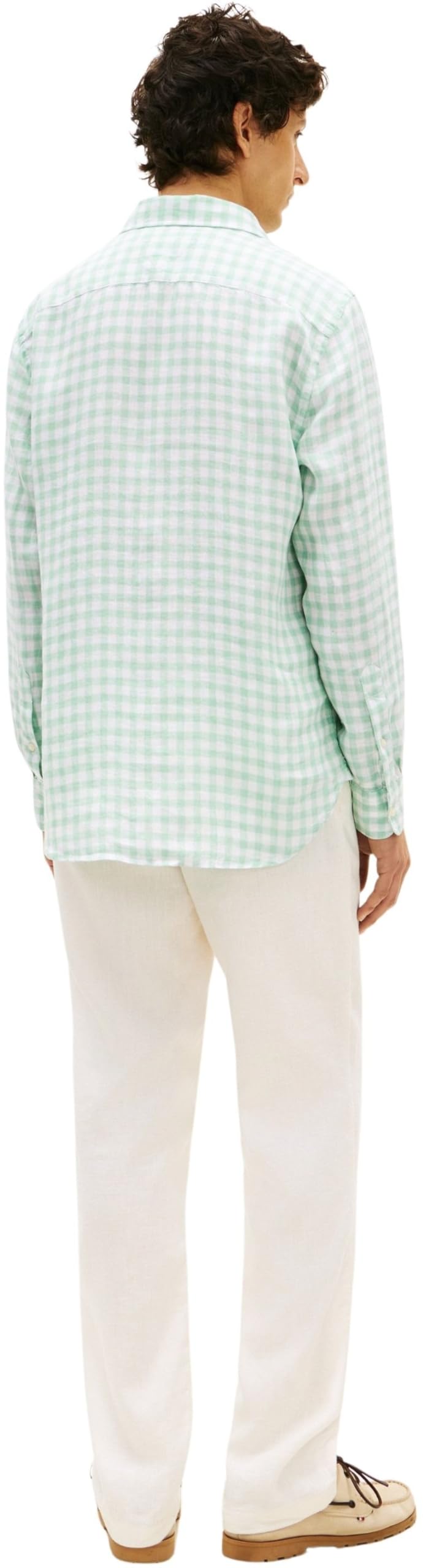 Tommy Hilfiger Linen Essential Gingham RF Shirt Mw0mw42401 Camicia S/S Uomo