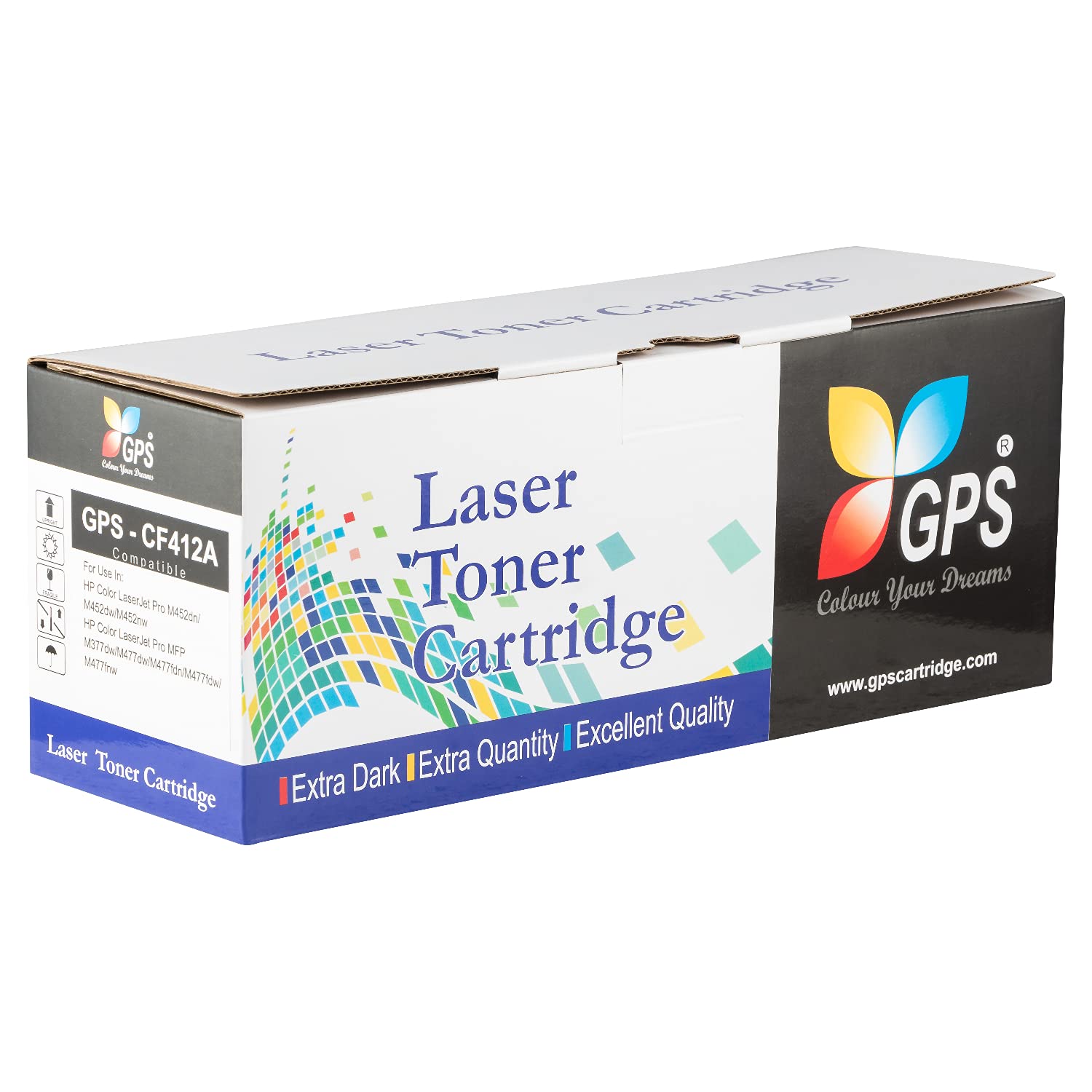 GPS Colour Your Dreams CF412A / 412A Toner Cartridge Compatible for HP Color Laserjet Pro MFP M477fdn M477fdw M477fnw M452DN M452dw M452nw M377dw (Yellow) (B09C5XSVQ4) Amazon Price History, Amazon Price Tracker
