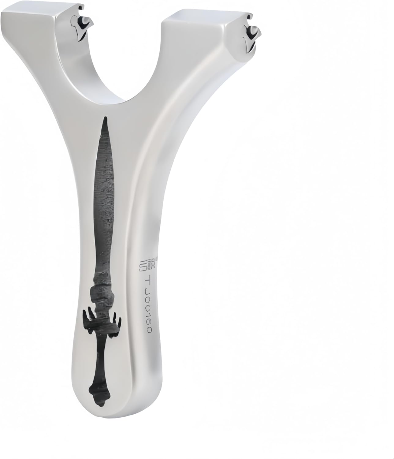 Rubber Plate Without Tie, Gourmet Stainless Steel Slingshot